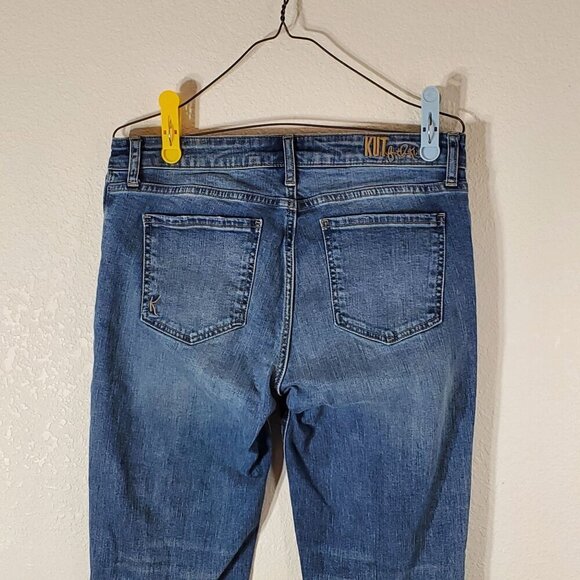 Kut From the Kloth Katy Boyfriend Womens Size 8 Mid-Rise Blue Denim Jeans - Picture 8 of 16